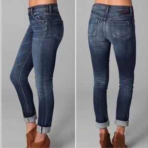 Goldsign Jenny Selvedge Medium Wash Jeans Size 24